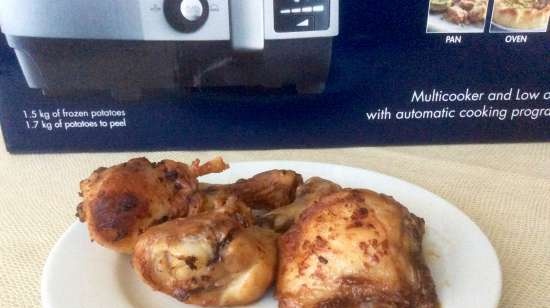 Chicken legs in hot-sour-sweet glaze (Multicuisine DeLonghi)