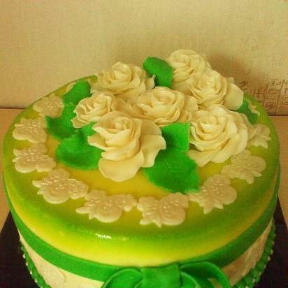 Mga cake ng bulaklak