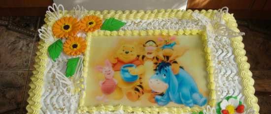 Torte basate sul cartone animato Winnie the Pooh e tutto, tutto, tutto