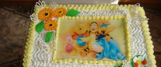 Torte basate sul cartone animato Winnie the Pooh e tutto, tutto, tutto