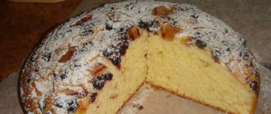 Torta di frutta in scatola e congelata