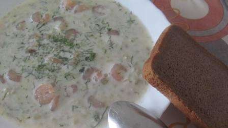 Zuppa di pesce con gamberi (Dobrynya soupovar)