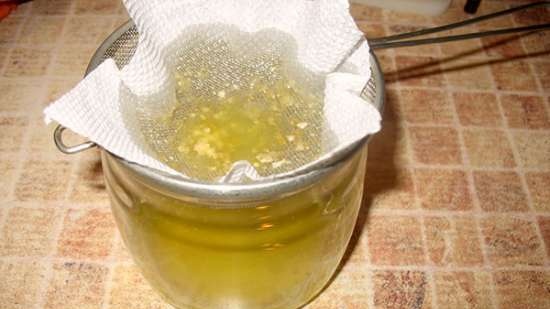 Ghee (ghee) olio per friggere ad aria