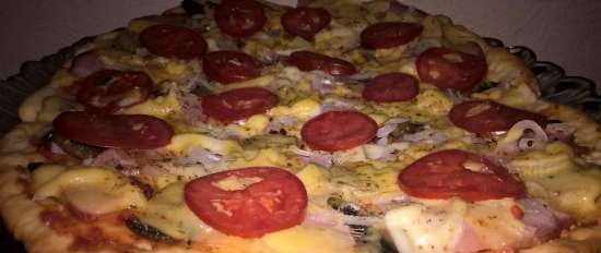 Bột không có men trên kefir cho bánh nhanh và bánh pizza