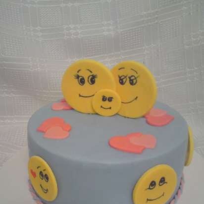 Smilies, zonneschijn (cakes)