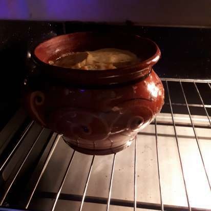 Plato de carne en cazuela (mini horno Steba KB-23 eco)