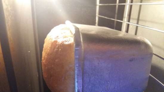 Shop loaf on kefir (bread maker and mini oven Steba KB-23 eco)