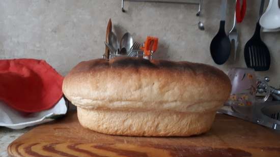 Shop loaf on kefir (bread maker and mini oven Steba KB-23 eco)