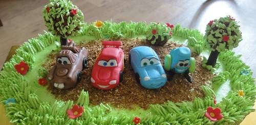 Cakes based on the cartoon Cars