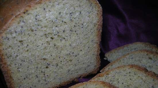 Moulinex 600230. Poppy seed bread