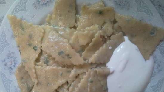 Pumpkin-potato noodle dough