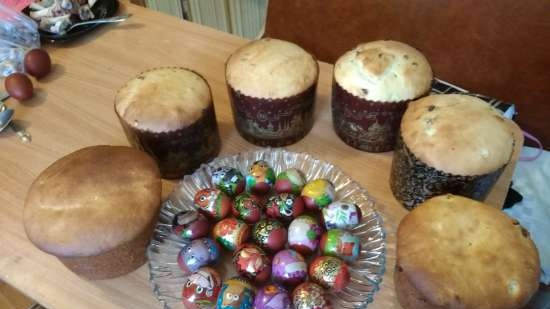 Kulich con Myasoedovskaya en el horno (clase magistral)