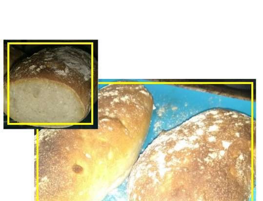 Ciabatta (kneading in a bread machine)