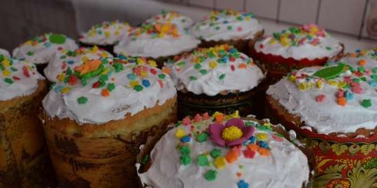 Kulich con Myasoedovskaya en el horno (clase magistral)