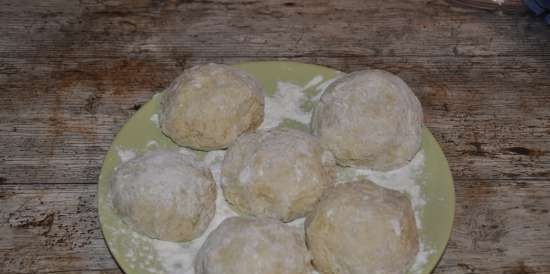 Dumplings farcits amb salsa de cansalada cremosa