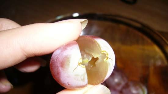 Palline di formaggio con l'uva