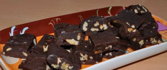 Fudge con nueces