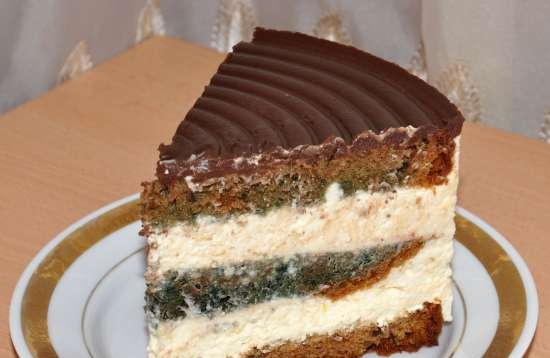 Groene cake met halva