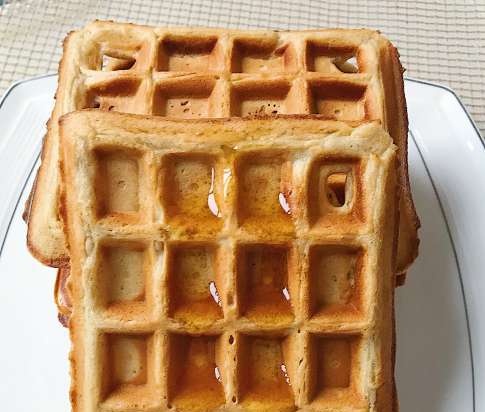 Orange waffles