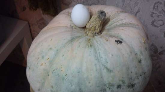 Pane di zucca a forma di zucca con farina di farro, semi di zucca, olio di zucca e curcuma