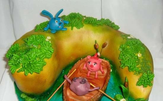 Cakes based on the cartoon Smeshariki