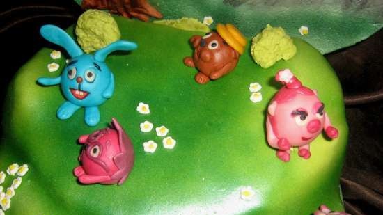 Cakes based on the cartoon Smeshariki