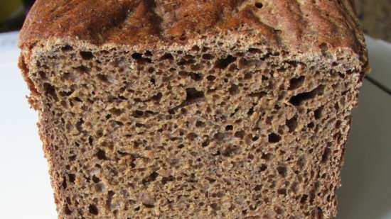 Pane integrale, pane di segale con pasta e malto alla crema