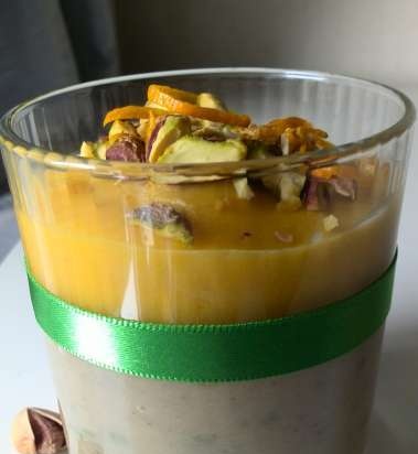 Two-layer cream soup with Jerusalem artichoke and baked pumpkin