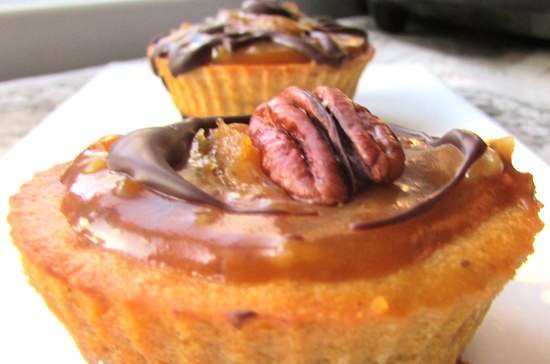 Mini tartas de queso de calabaza