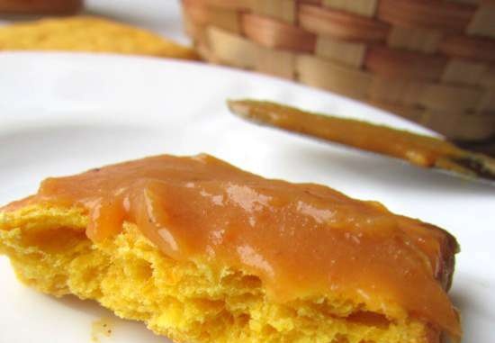 Galletas de calabaza con salsa de caramelo