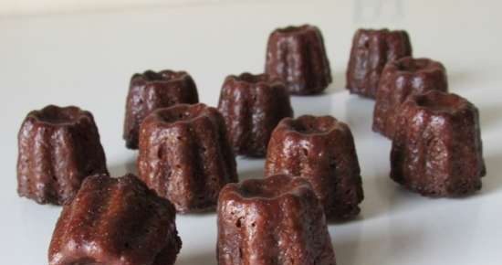 Mini canelles de xocolata