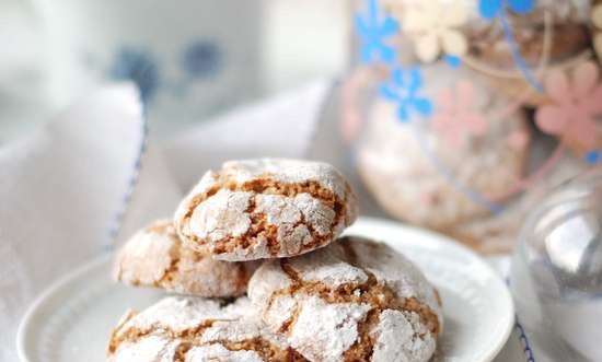 Amaretti con crema de castañas