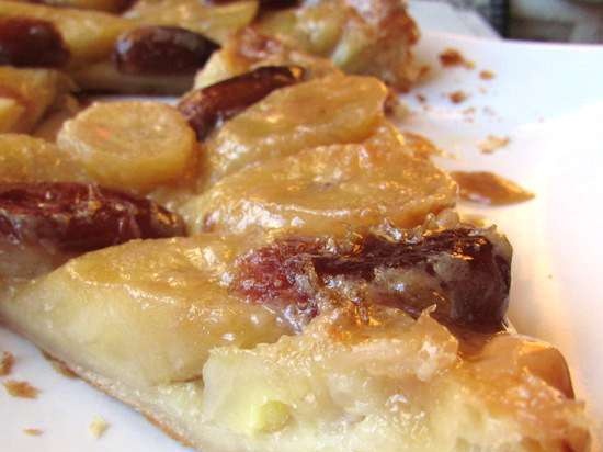 Tart Taten con banane e datteri