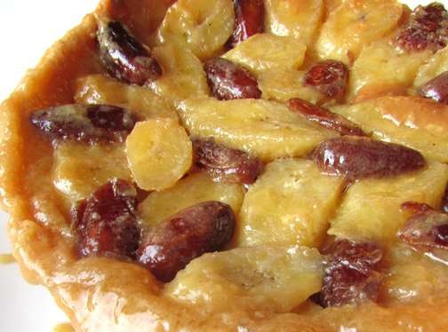 Tart Taten con banane e datteri