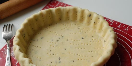 Quiche amb carbassa, melmelada i formatge blau