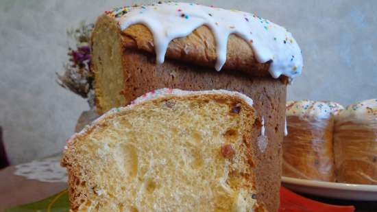 Kulich con Myasoedovskaya en el horno (clase magistral)