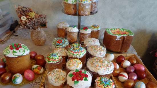 Kulich Myasoedovskaya-val a sütőben (mesterkurzus)