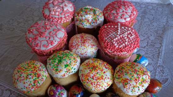 Kulich con Myasoedovskaya en el horno (clase magistral)