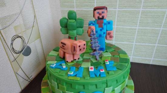 Cakes based on cartoons Transformers, Lego and other superheroes