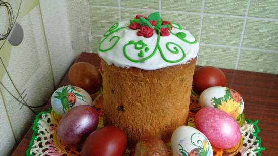 Kulich Myasoedovskaya-val a sütőben (mesterkurzus)