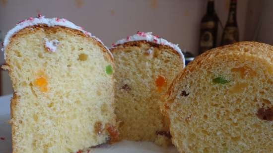 Kulich z Myasoedovskaya w piekarniku (klasa mistrzowska)