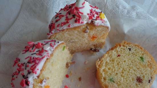 Kulich con Myasoedovskaya en el horno (clase magistral)