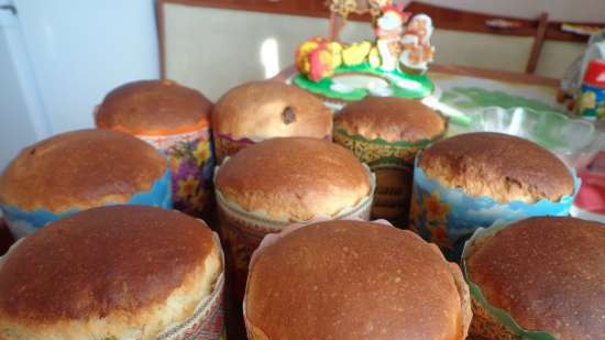 Kulich con Myasoedovskaya en el horno (clase magistral)