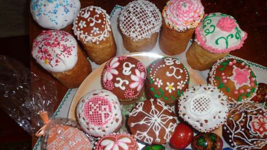 Kulich Myasoedovskaya-val a sütőben (mesterkurzus)