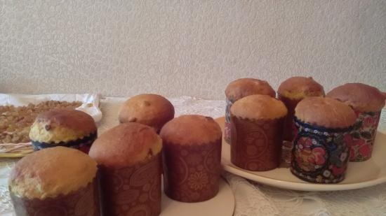 Kulich עם Myasoedovskaya בתנור (כיתת אמן)