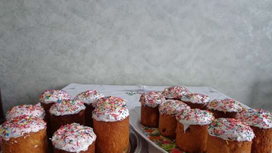 Kulich con Myasoedovskaya en el horno (clase magistral)