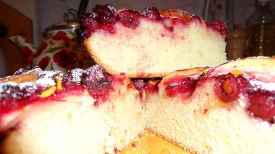 Torta di frutta in scatola e congelata