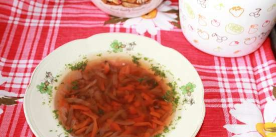 Sopa de guisantes rojos