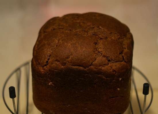 Pane Borodino Lo stesso nella macchina per il pane