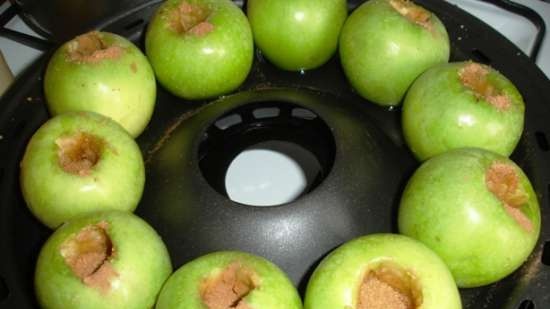 Baked apples (miracle frying pan grill gas D-512)